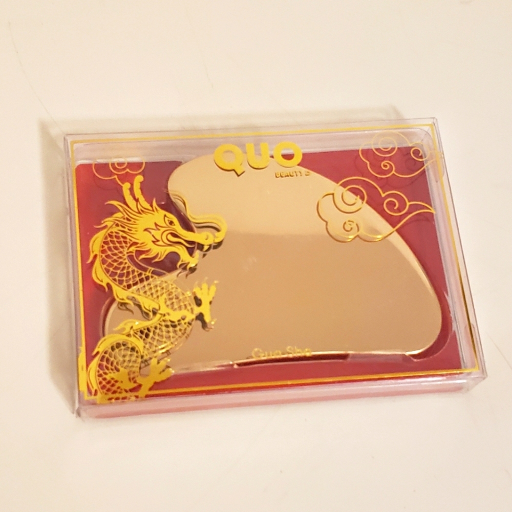 Chinese year of the dragon gua cha - gold stainless steel